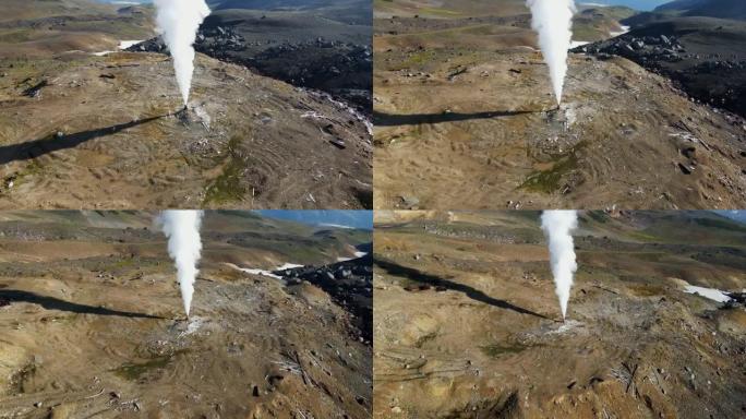 火山发电厂的蒸汽