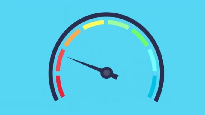 摩托车速度计转速表在绿色屏幕上显示。适用于评级客户满意度计。互联网速度测量。风险指标图标。