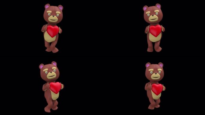 心脏循环的泰迪熊