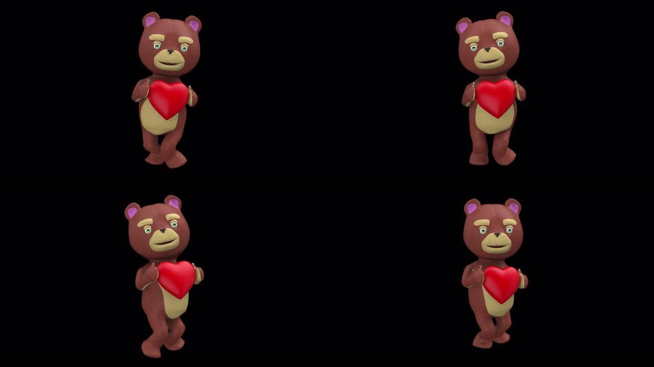 心脏循环的泰迪熊