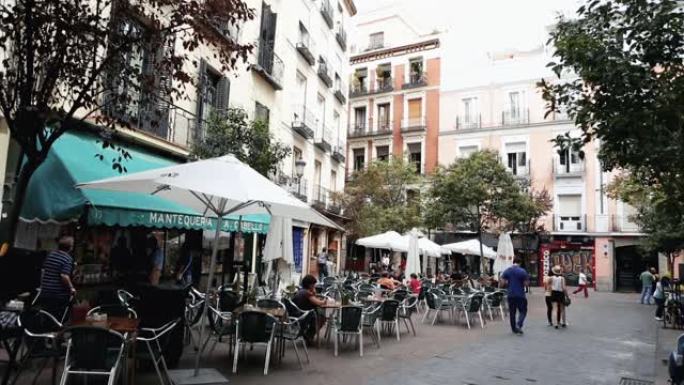 西班牙马德里的城市生活