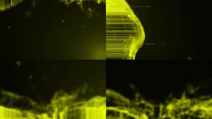 4k背景砂和颗粒。运动物体的补充著作。爆炸上升的线条和粒子。散射物体创造了一个聚集的未来背景。