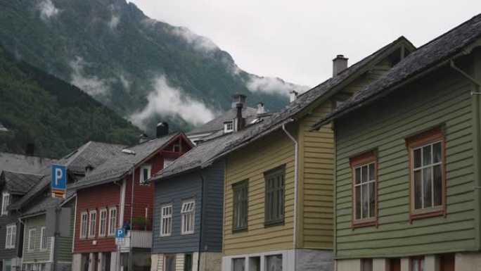挪威奥达镇的城市景观