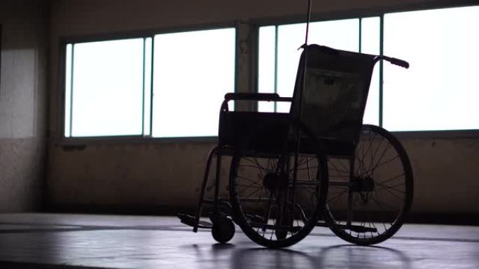 单轮椅励志空镜视频素材