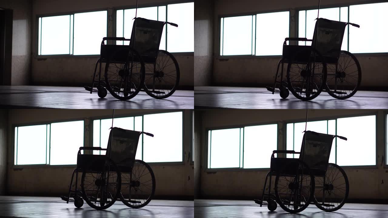 单轮椅励志空镜视频素材