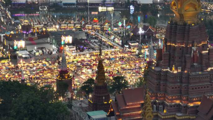西双版纳告庄星光夜市夜景