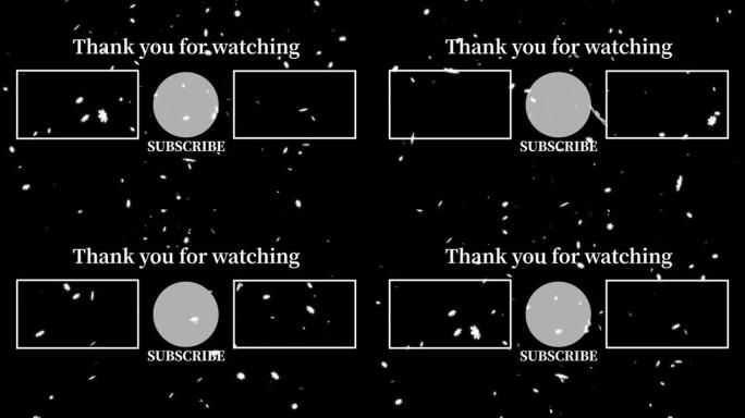 宇宙花粒子结束卡结束屏幕运动图形