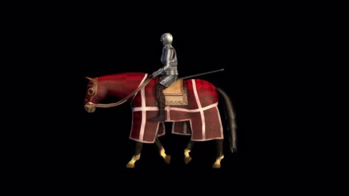 骑兵与中世纪战马动画