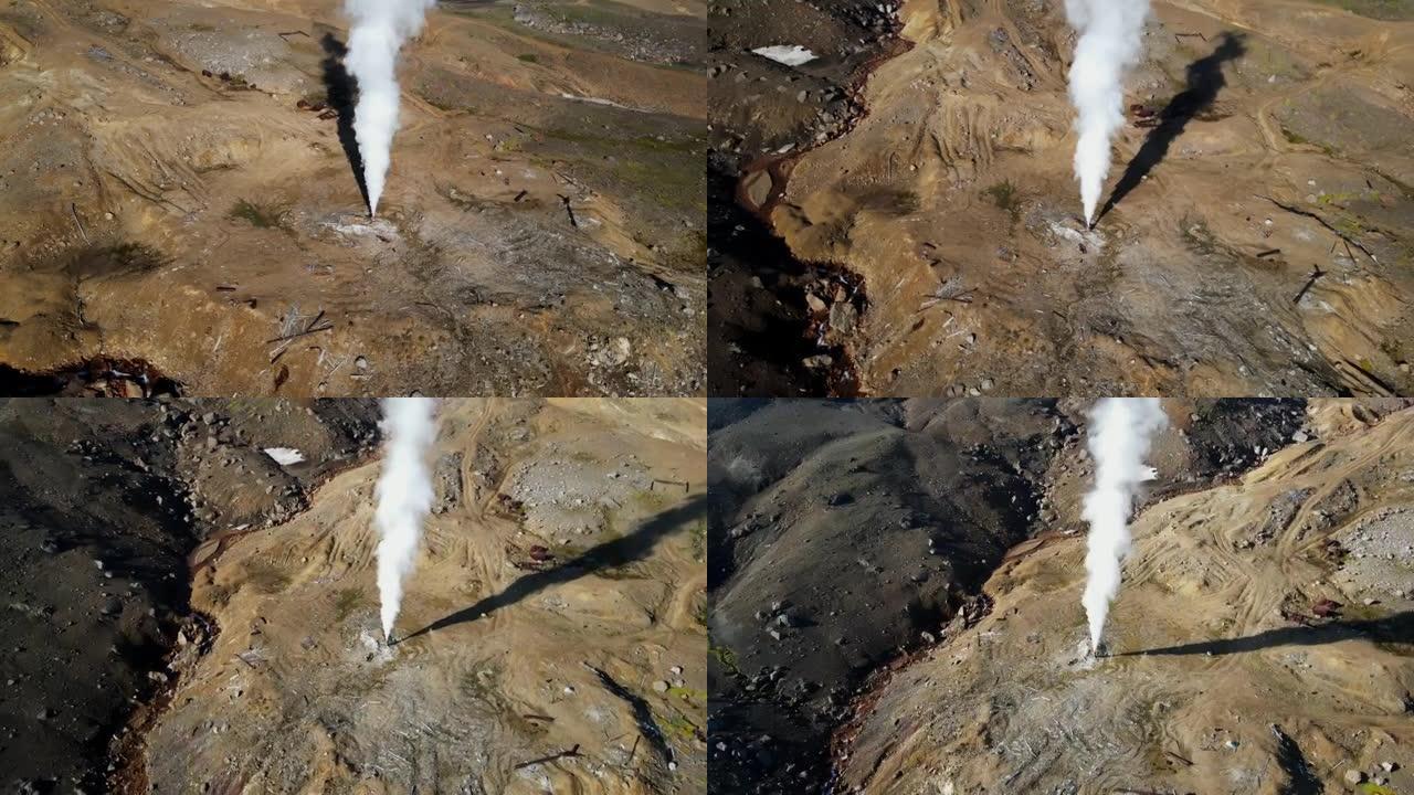 火山发电厂的蒸汽