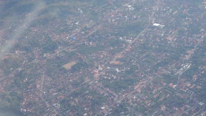老挝琅勃拉邦鸟瞰图