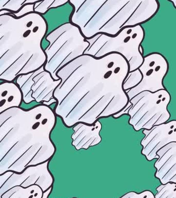 Ghosts and endless background - Halloween Ghost - 