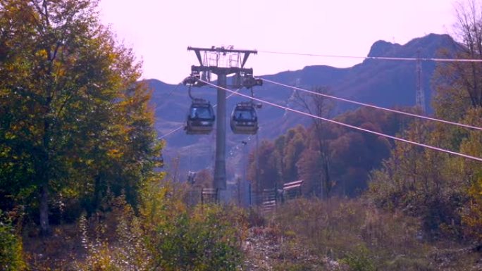 Rosa Hutor索契滑雪缆车