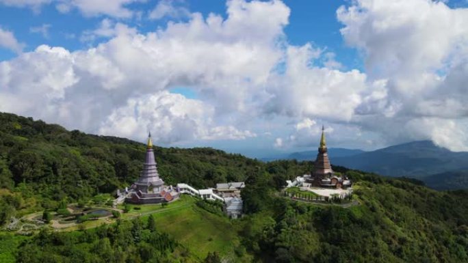 泰国清迈多伊因他侬国家公园的视点。
