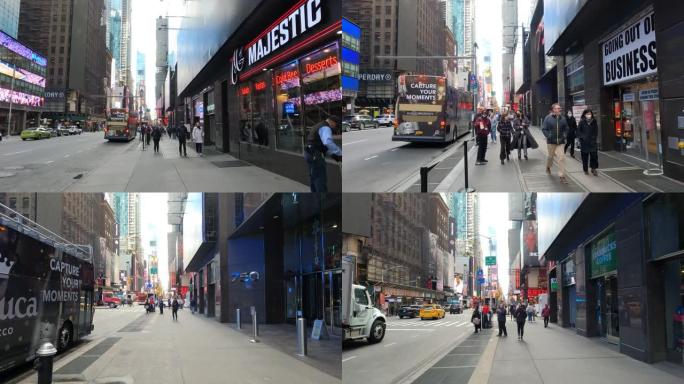 纽约街4k镜头的视点