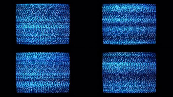 白噪声旧电视屏幕静态条纹纹理波浪线纹理垃圾图案模拟视频背景无信号干扰录像机复古毛刺失真电视环路60f