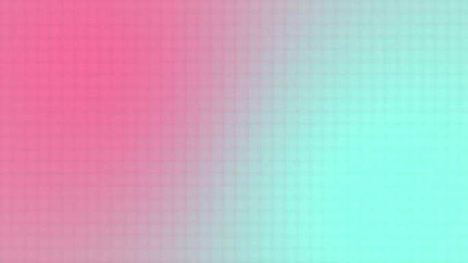 海蓝宝石和挠痒痒我粉红色像素化渐变运动背景循环。移动粉色彩色模糊动画。柔和的颜色单元格正方形过渡。