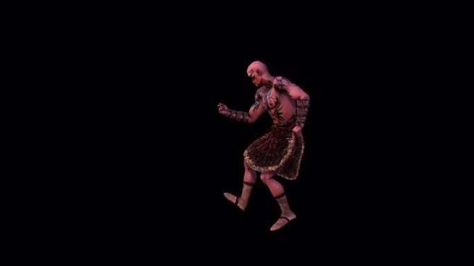 非洲部落战士舞蹈6-万圣节概念