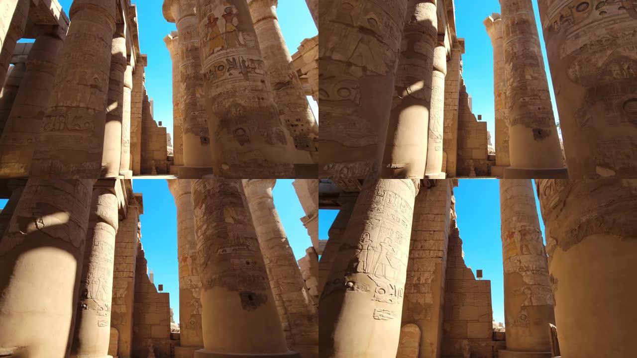 埃及卢克索的卡纳克神庙。