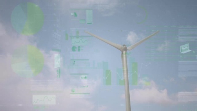 针对旋转风车进行统计数据处理的屏幕复合视频