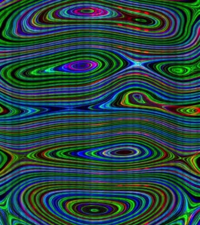 垂直视频动画-交织红绿蓝Rgb线编织的织带网格