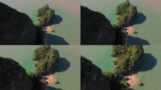 泰国攀牙湾岩石航拍