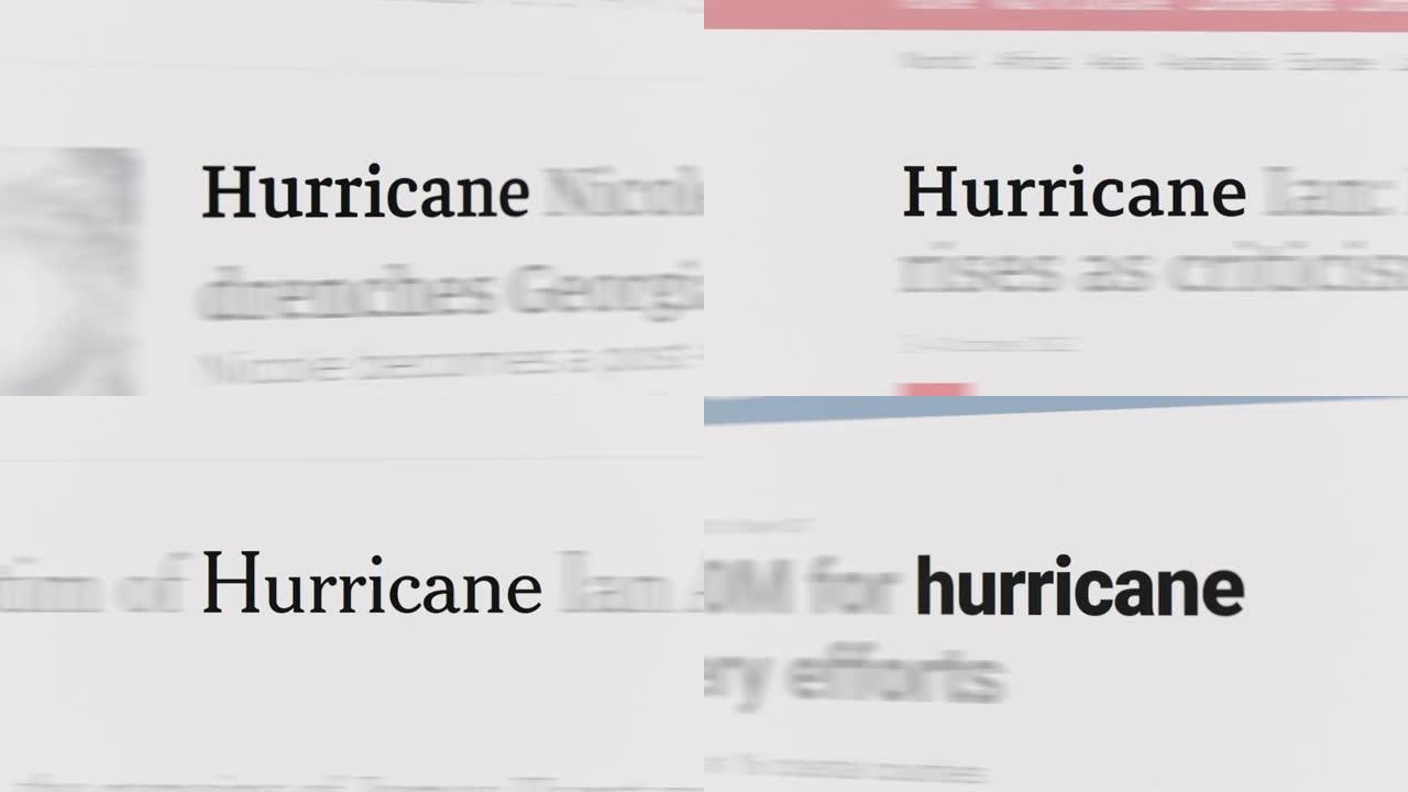 文章和正文中的飓风