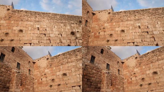 耶路撒冷的老城和东墙的全景
