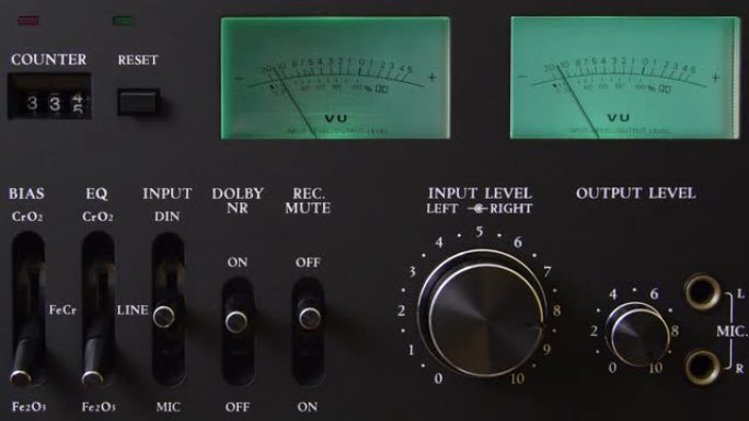 模拟音量单位仪表VU仪表音频暗盒