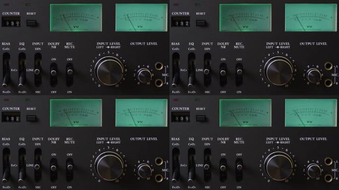 模拟音量单位仪表VU仪表音频暗盒