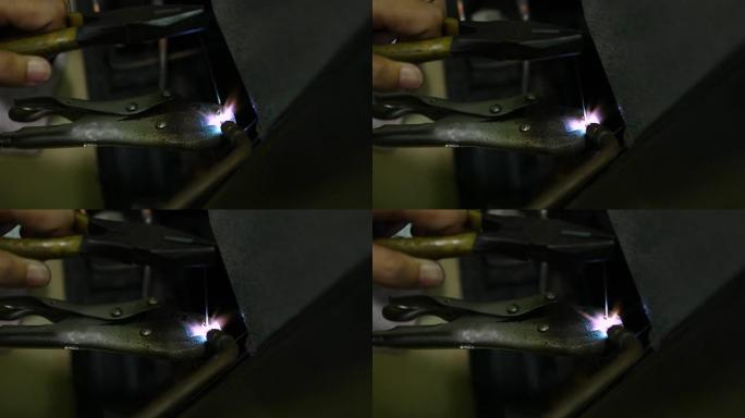 防火高温铜管的焊接，用于制冷维修。