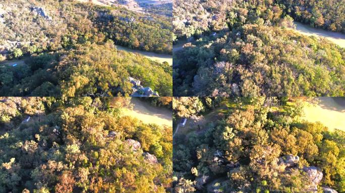 无人机在天堂公园Murrurundi的澳大利亚丛林中被击落
