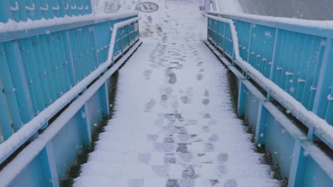 东京市降雪雪林雪景冰天日本