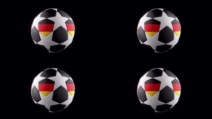 德国国旗和足球