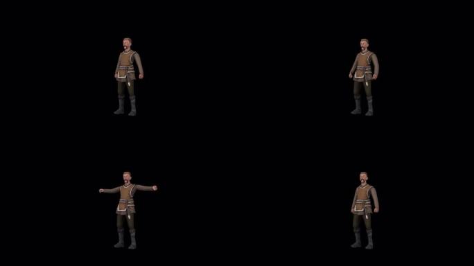 维京战士3D动画