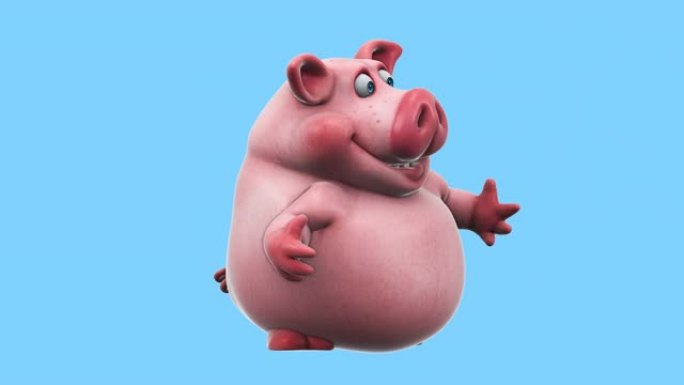 趣味3D卡通猪 (含alpha频道)