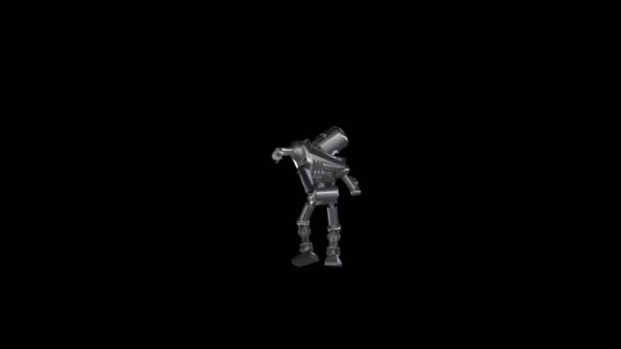 3d中的Tin机器人舞蹈动画