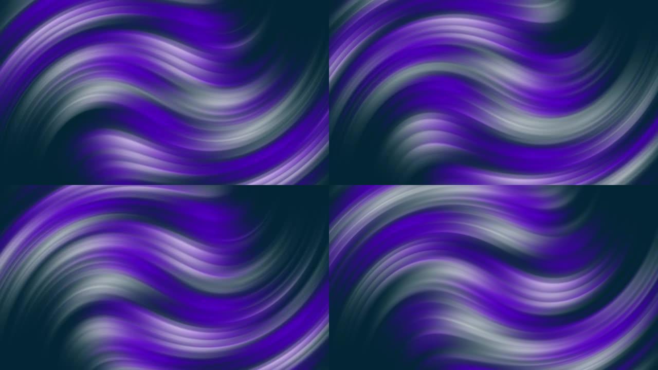 抽象彩色旋转波背景4k。抽象波渐变条纹。