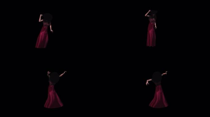 神秘女人舞蹈2-万圣节概念