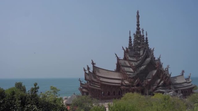 Prasat Satchatham手工浮雕和雕塑，泰国芭堤雅