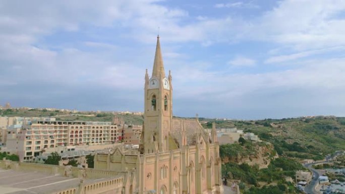 马耳他戈佐一个港口的教堂