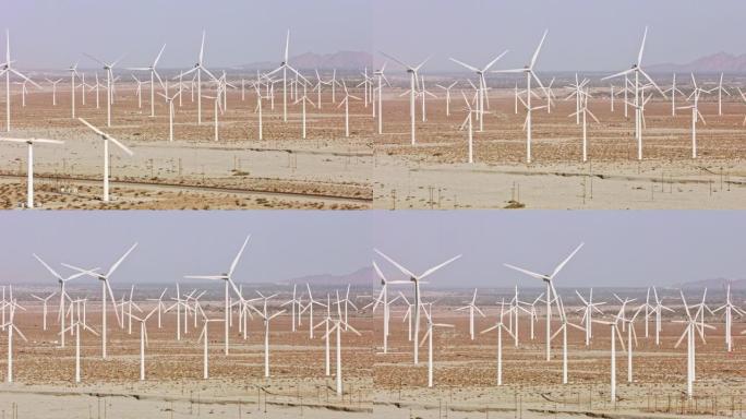 加利福尼亚州棕榈泉附近的空中风车