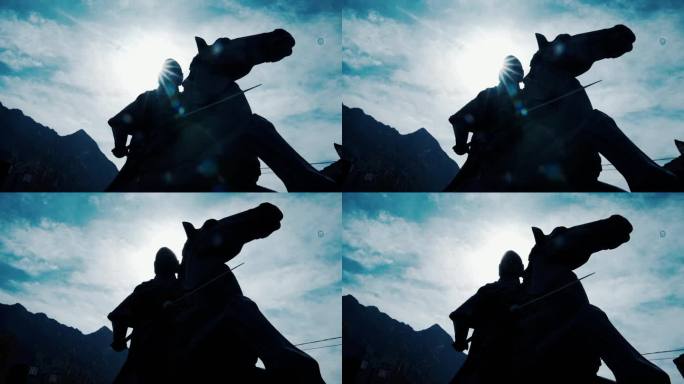 【4K】古代战场骑马雕像人文纪录