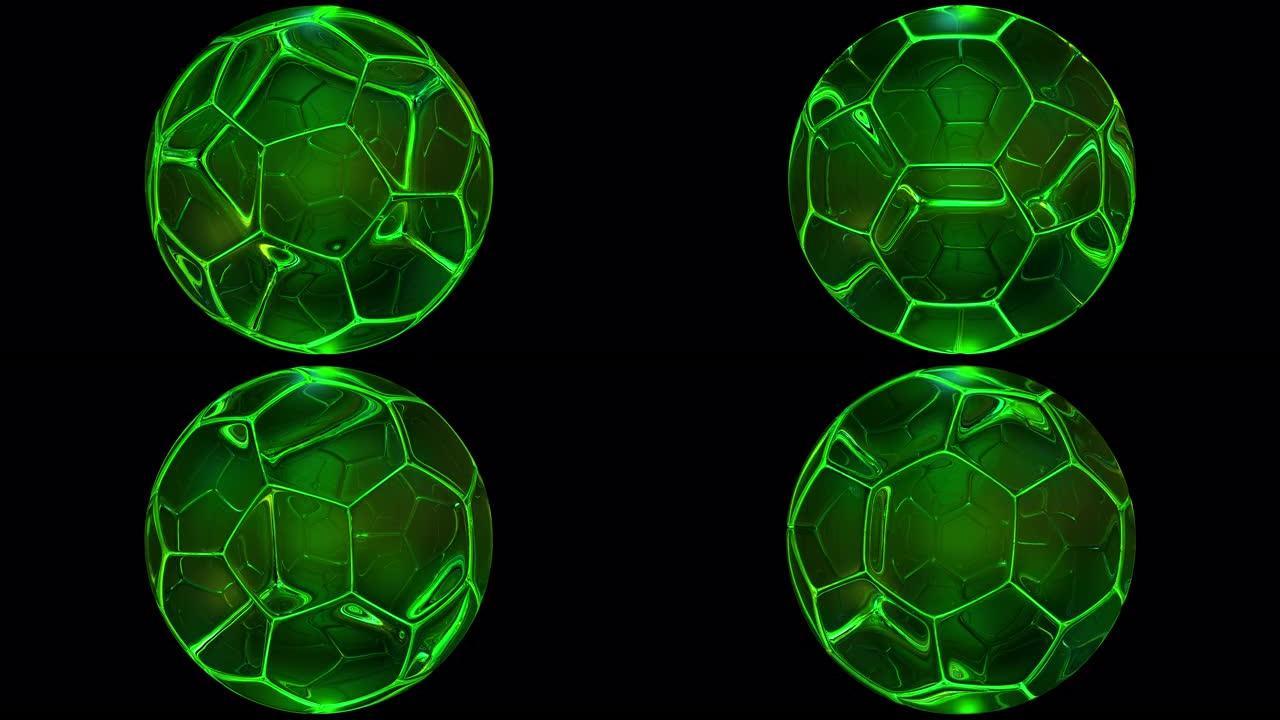 玻璃足球4k循环赛事网络电视素材体育运动