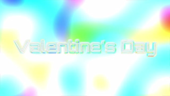 情人节和爱情动画4k平滑概念背景