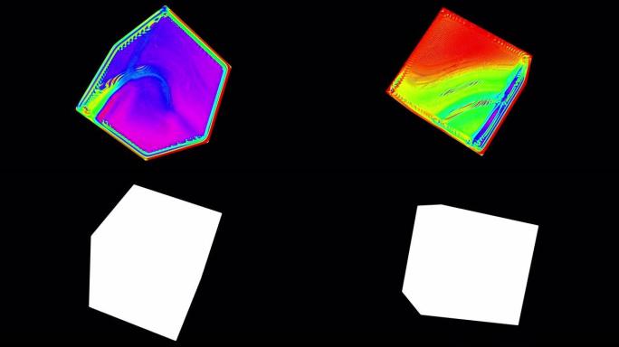 立方体4k循环视觉艺术立体影像循环