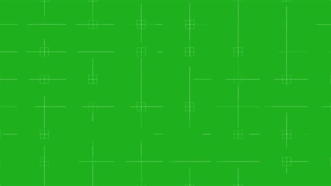 网格线流绿屏运动图形