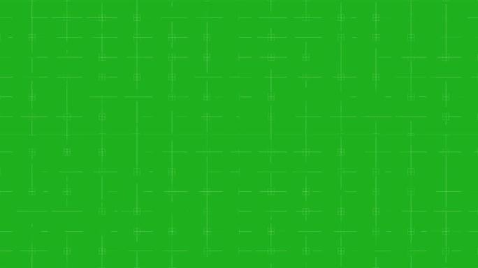 网格线流绿屏运动图形