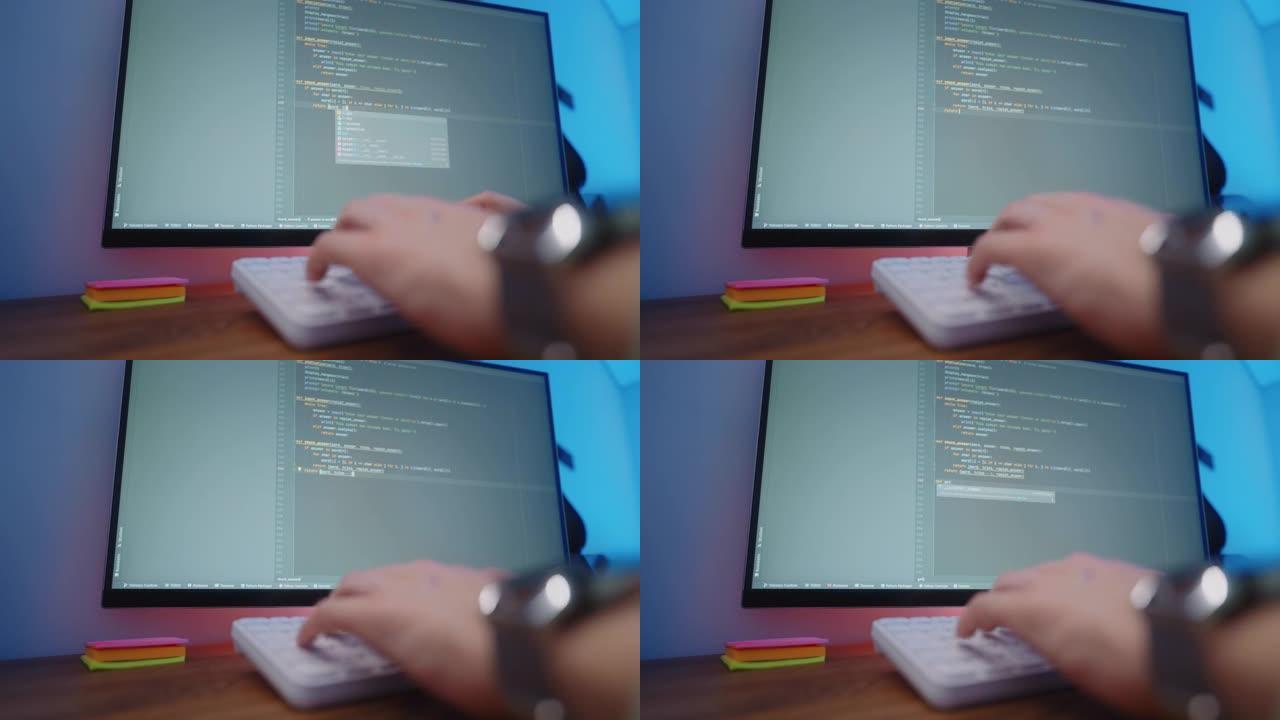 程序员编写代码，命令行和出现的代码在监视器上可见。大数据程序员使用数据