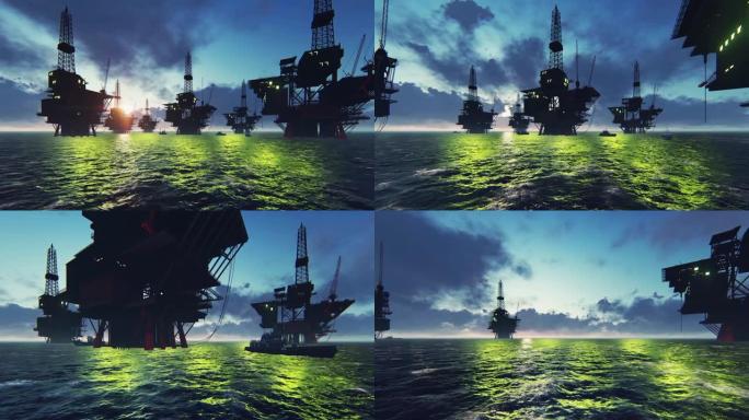 海上石油钻井平台的积累