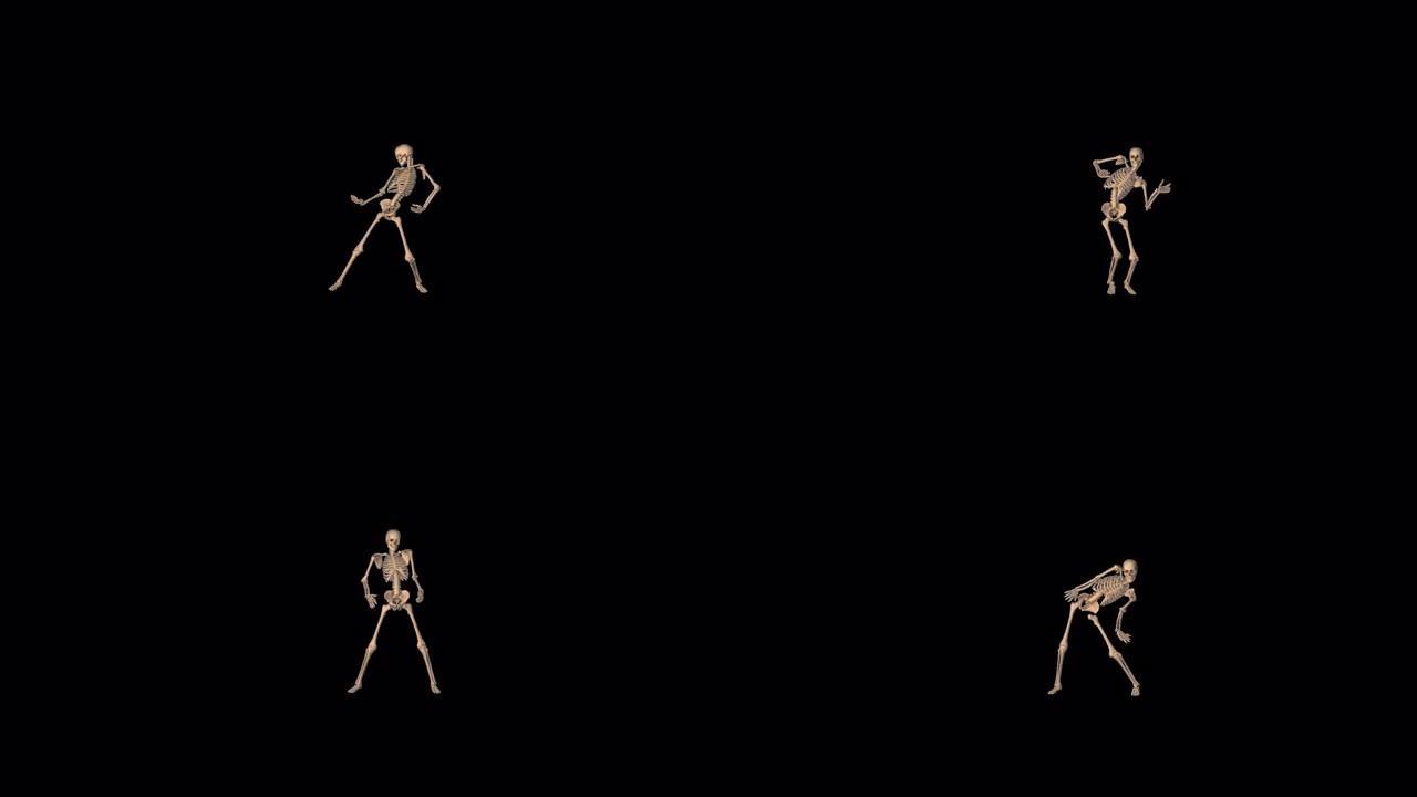 3d骷髅性感舞蹈动画